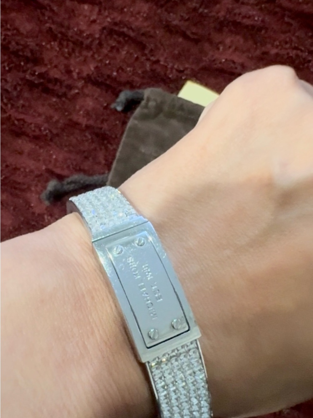 Michael Kors Silver Crystal Pavé Bracelet - Picture 4 of 4